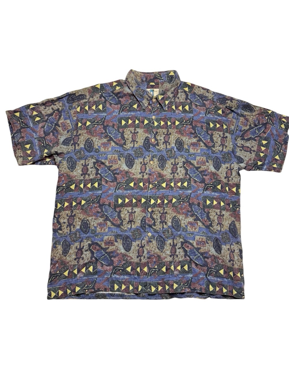 Vintage Kahala Hawaiian Multicolor Patterned Short Sleeve Shirt - Men